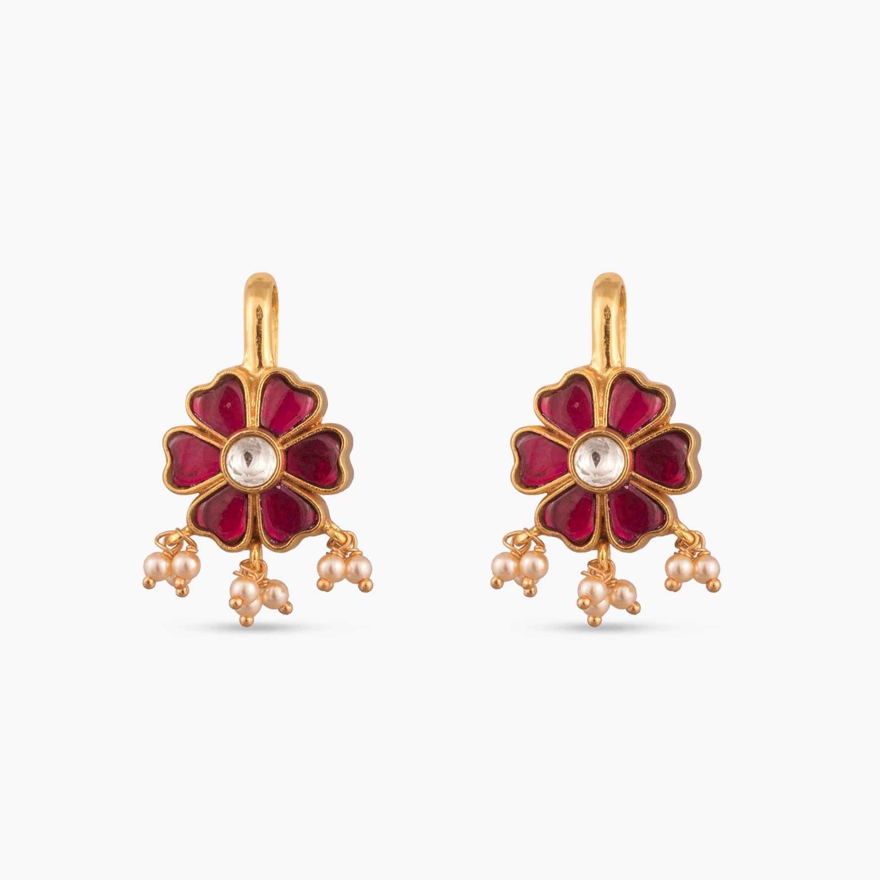 Mahi Silver Bugadi Earrings