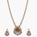 Necklaces Lakshmi Narayan Moissanite Silver Necklace Set