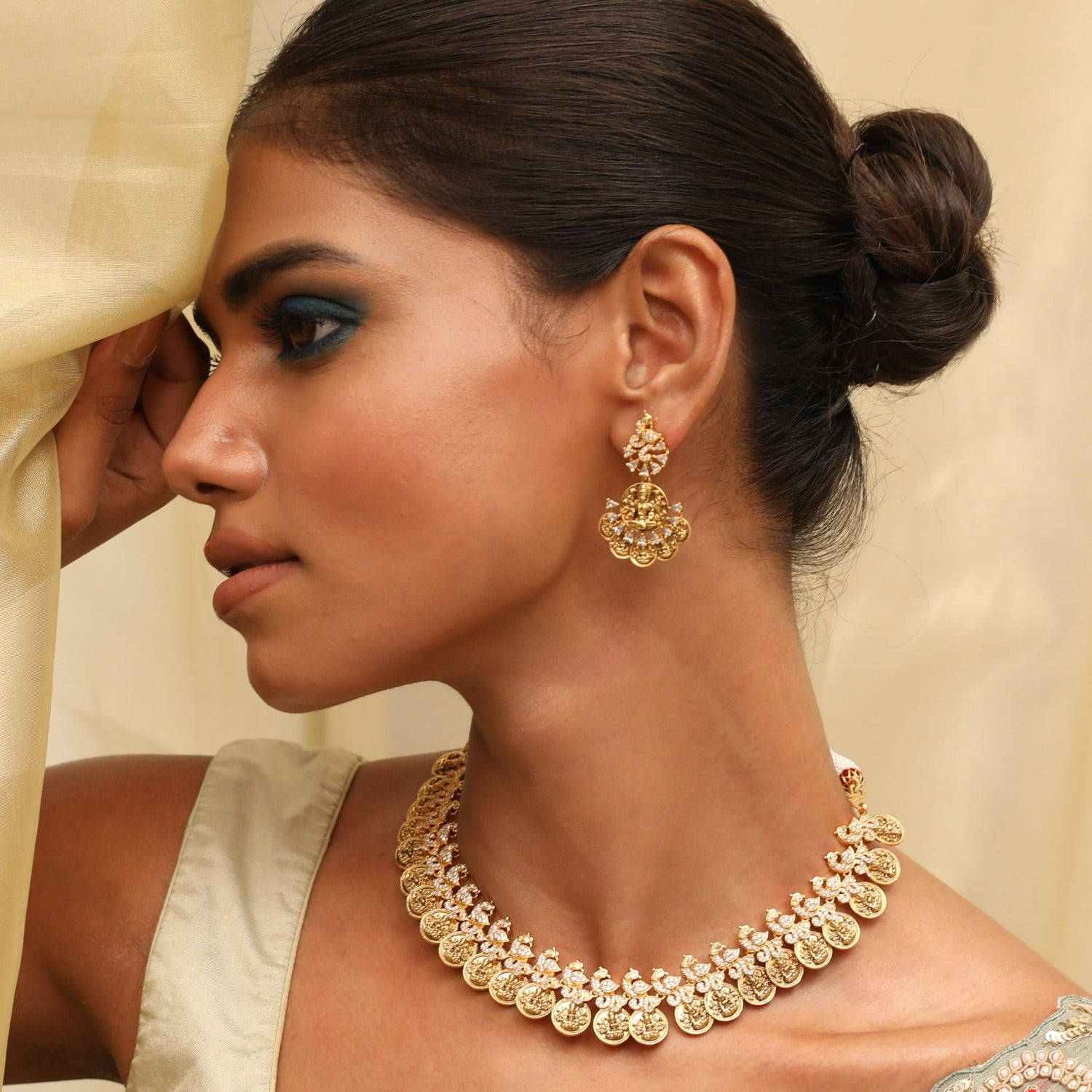 Necklaces Bimala Antique Coin Silver Necklace