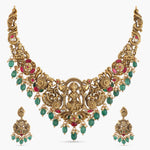 Necklaces Shree Antique Temple Necklace Set