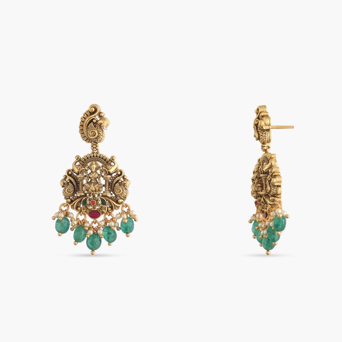 Necklaces Shree Antique Temple Necklace Set