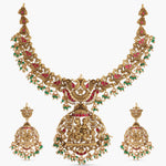 Necklaces Rani Nakshi Antique Silver Necklace Set