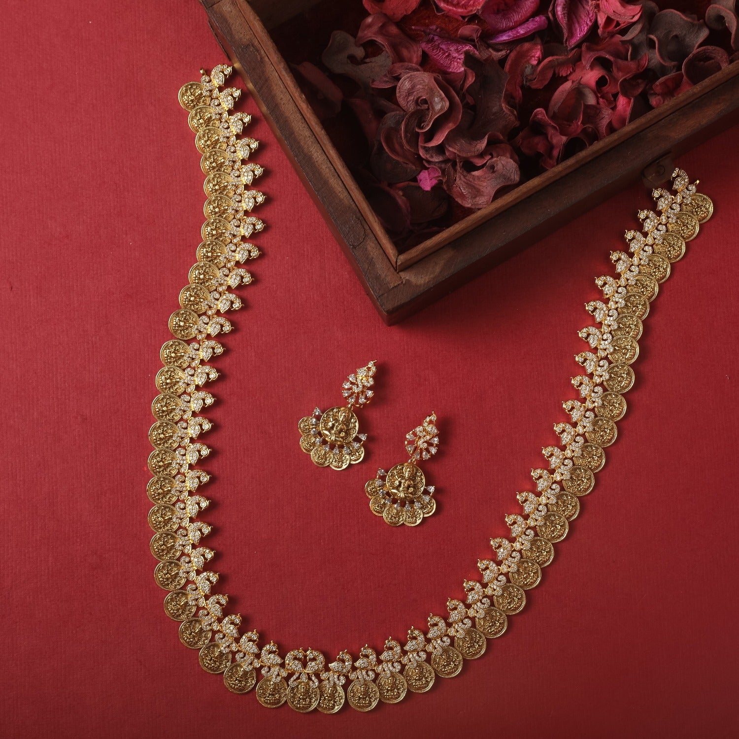 Bimala Antique Coin Silver Long Necklace