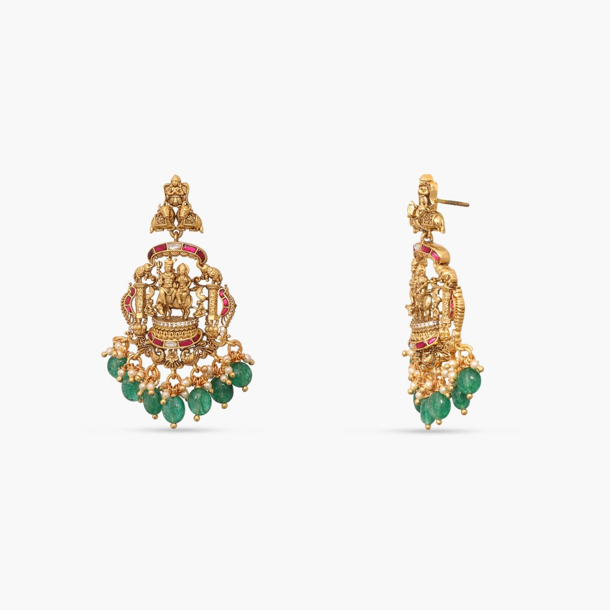 Necklace Pashupati Antique Nakshi Silver Pendant Set