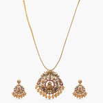 Pendants Ashtalakshmi Antique Nakshi Silver Pendant Set