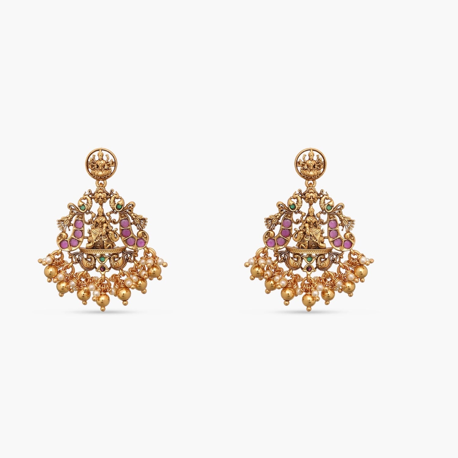 Pendants Ashtalakshmi Antique Nakshi Silver Pendant Set