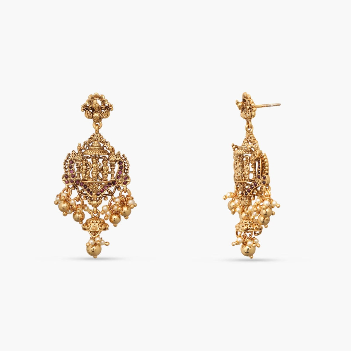 Pendants Siyaram Antique Nakshi Silver Pendant Set
