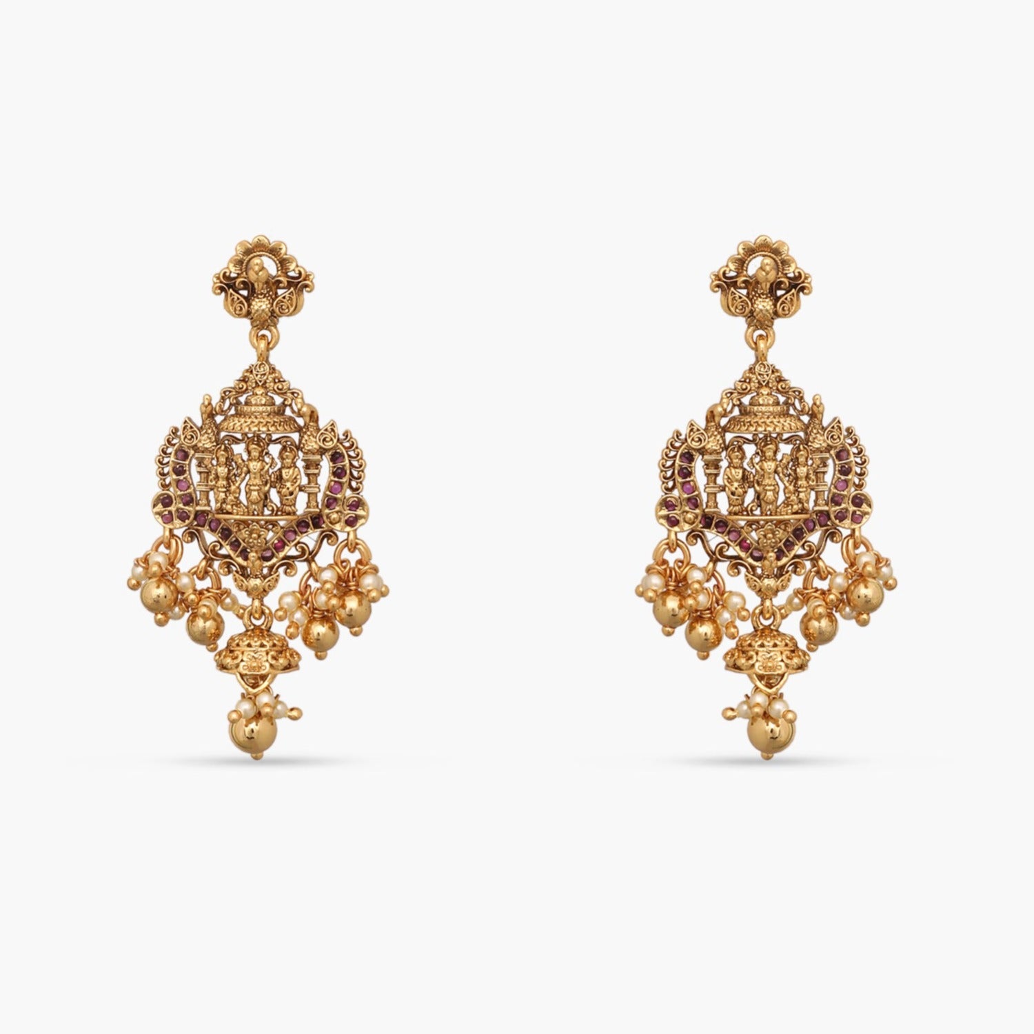 Pendants Siyaram Antique Nakshi Silver Pendant Set