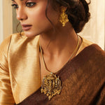 Pendants Siyaram Antique Nakshi Silver Pendant Set