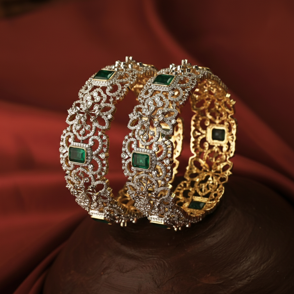 Bangles Aara CZ Silver Bangle