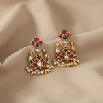 Earrings Arni Polki Moon Chaandbali Silver Earrings