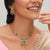 Ankur CZ Silver Necklace Set