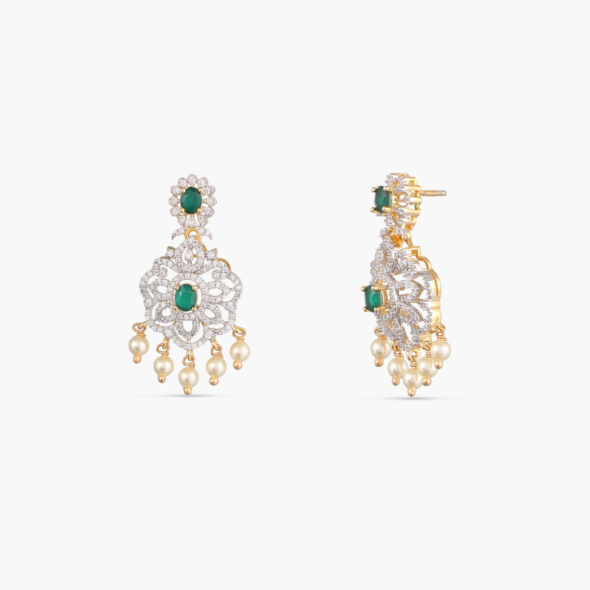 Ketak CZ Silver Necklace Set