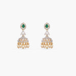 Earrings Classic CZ Silver Jhumka Earrings