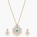 Pendants Sanvi CZ Silver Pendant Set
