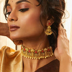Choker Bhavani Antique Temple Choker Set