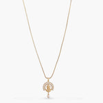 Pendants Mahalakshmi Gold Plated Silver Pendant Necklace