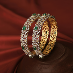 Bangles Malini CZ Silver Bangles