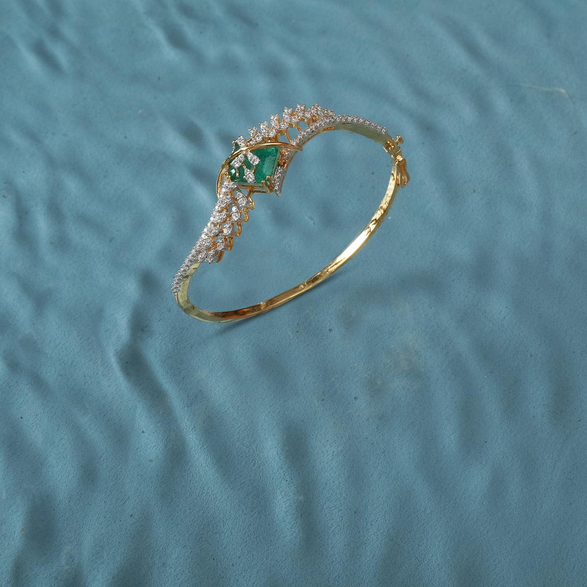 Fern CZ Silver Bracelet