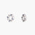 Floral Wreath CZ Silver Earrings