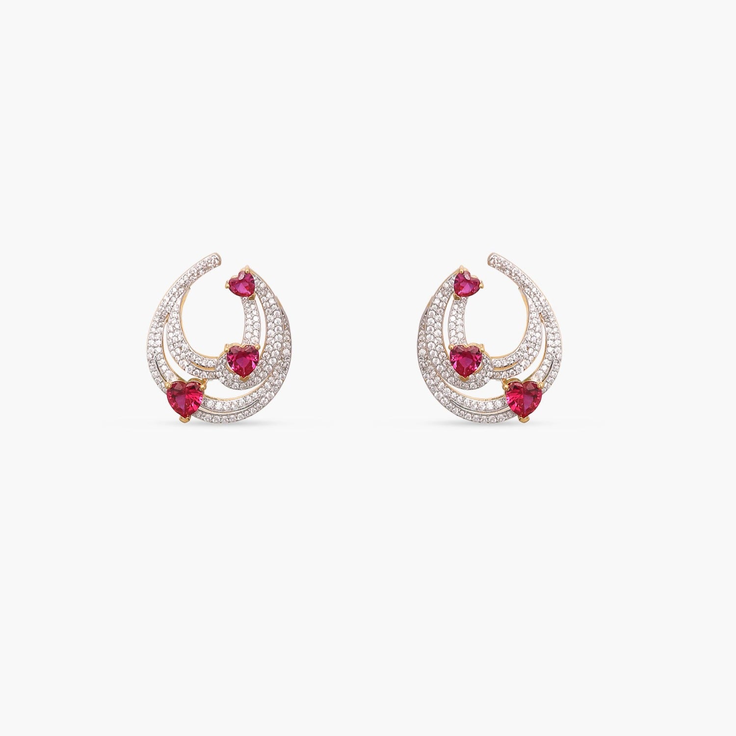 Earrings Lyra CZ Silver Hoop Earrings