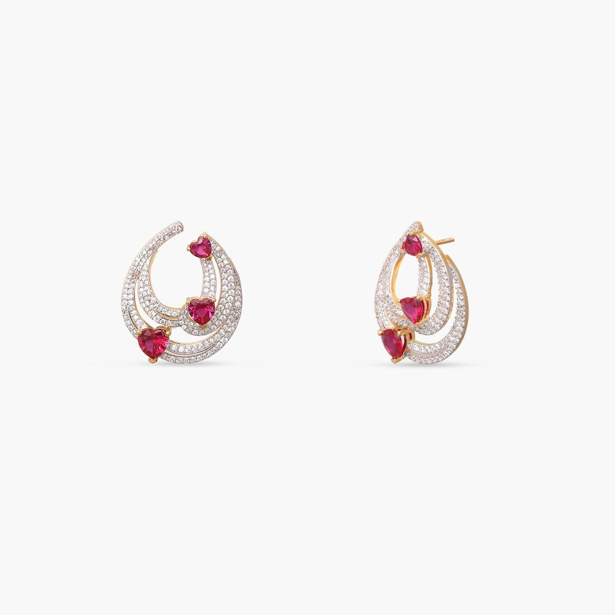 Earrings Lyra CZ Silver Hoop Earrings