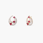 Earrings Lyra CZ Silver Hoop Earrings
