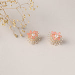 Earrings Garden Floral Serenity CZ Silver Stud Earrings