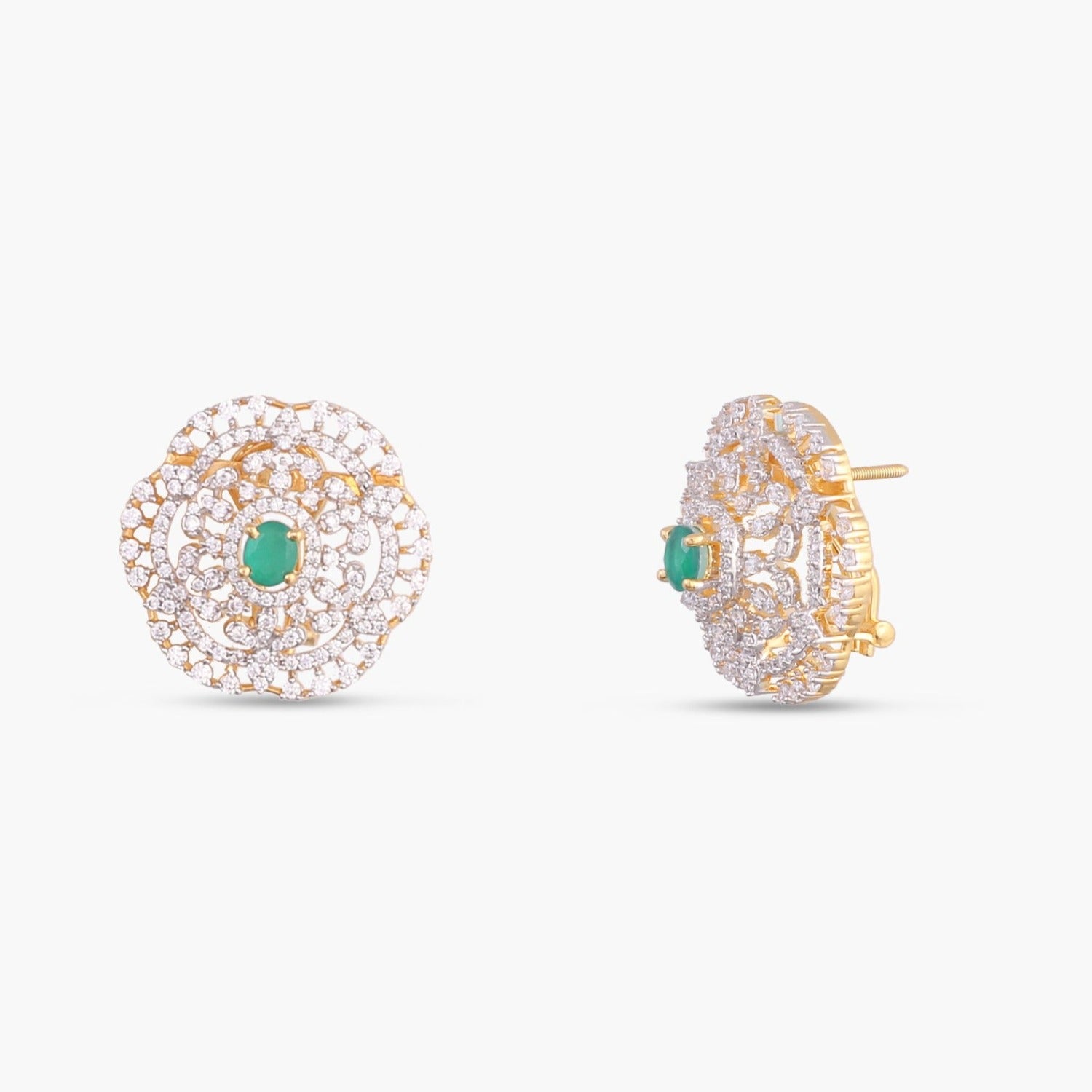 Earrings Galaxy CZ Silver Stud Earrings