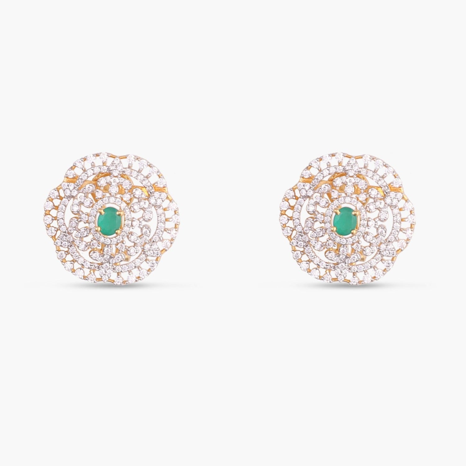 Earrings Galaxy CZ Silver Stud Earrings