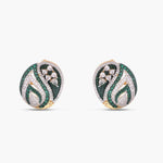 Earrings Vanda Floral CZ Silver Stud Earrings