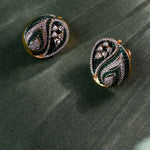 Earrings Vanda Floral CZ Silver Stud Earrings