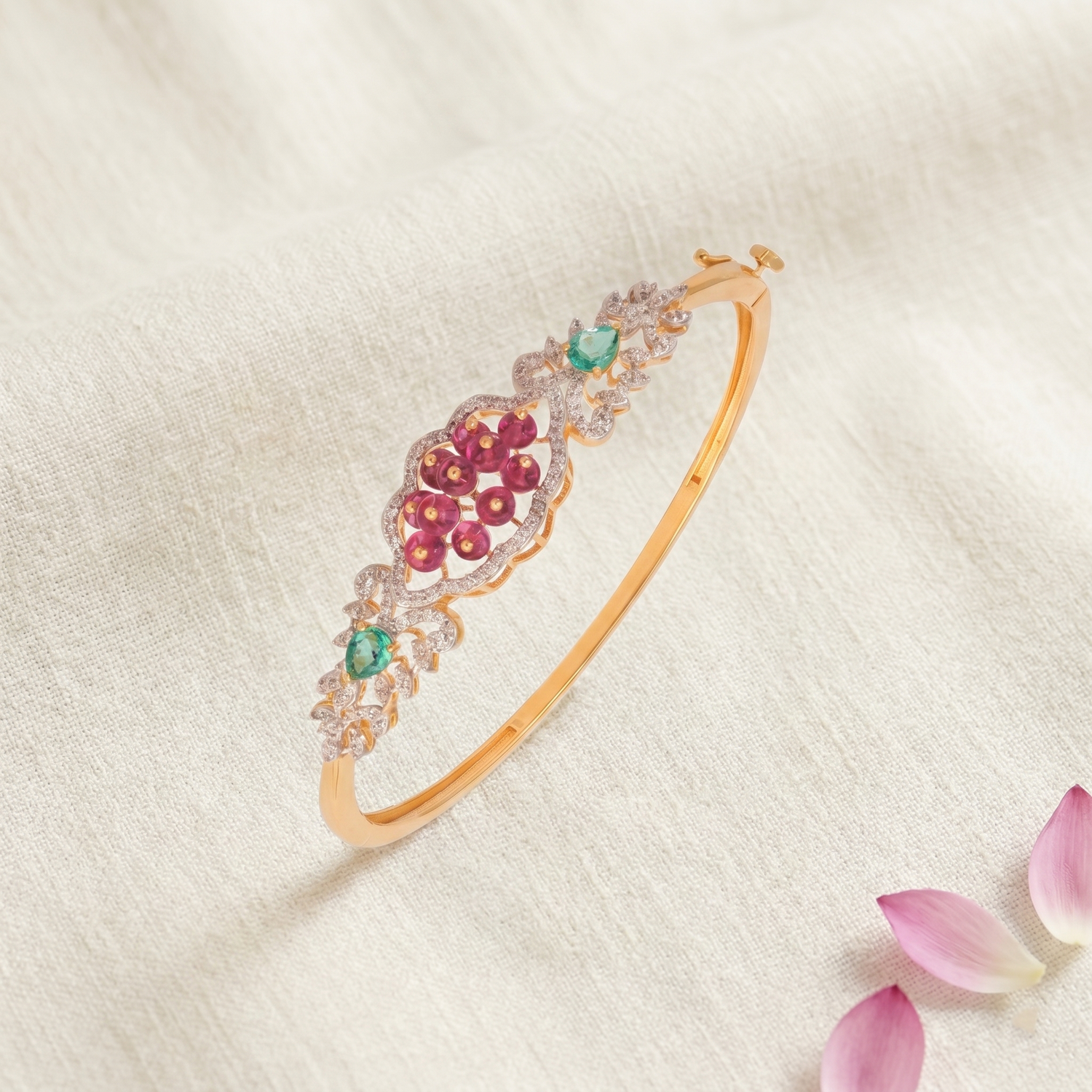 Diya CZ Silver Bracelet