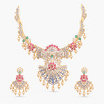 Amaya CZ Silver Necklace Set