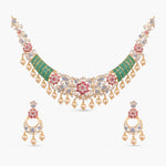 Kiara CZ Silver Necklace Set