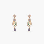 Noorani CZ Silver Necklace Set