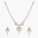 Necklaces Aditi CZ Silver Necklace Set