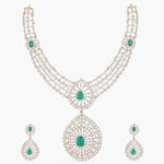 Necklaces Rashi CZ Silver Necklace Set