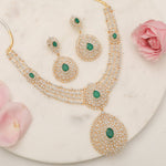 Necklaces Rashi CZ Silver Necklace Set