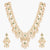 Nalina Gold Plated CZ Silver Guttapusalu Necklace Set