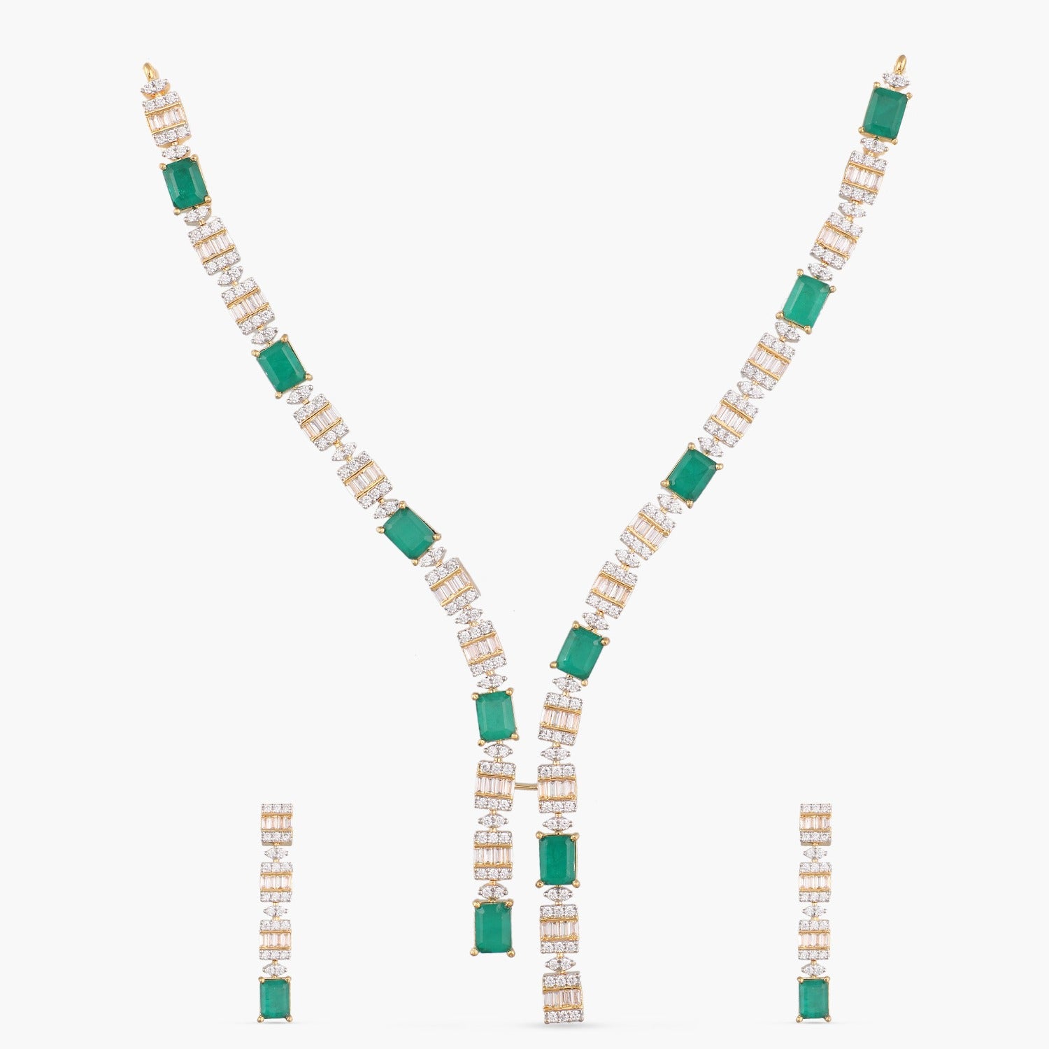 Necklaces Scarlett CZ Silver Necklace Set