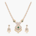 Necklaces Manuja CZ Silver Necklace Set