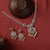 Manuja CZ Silver Necklace Set