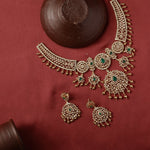Necklaces Grandeur CZ Silver Necklace Set