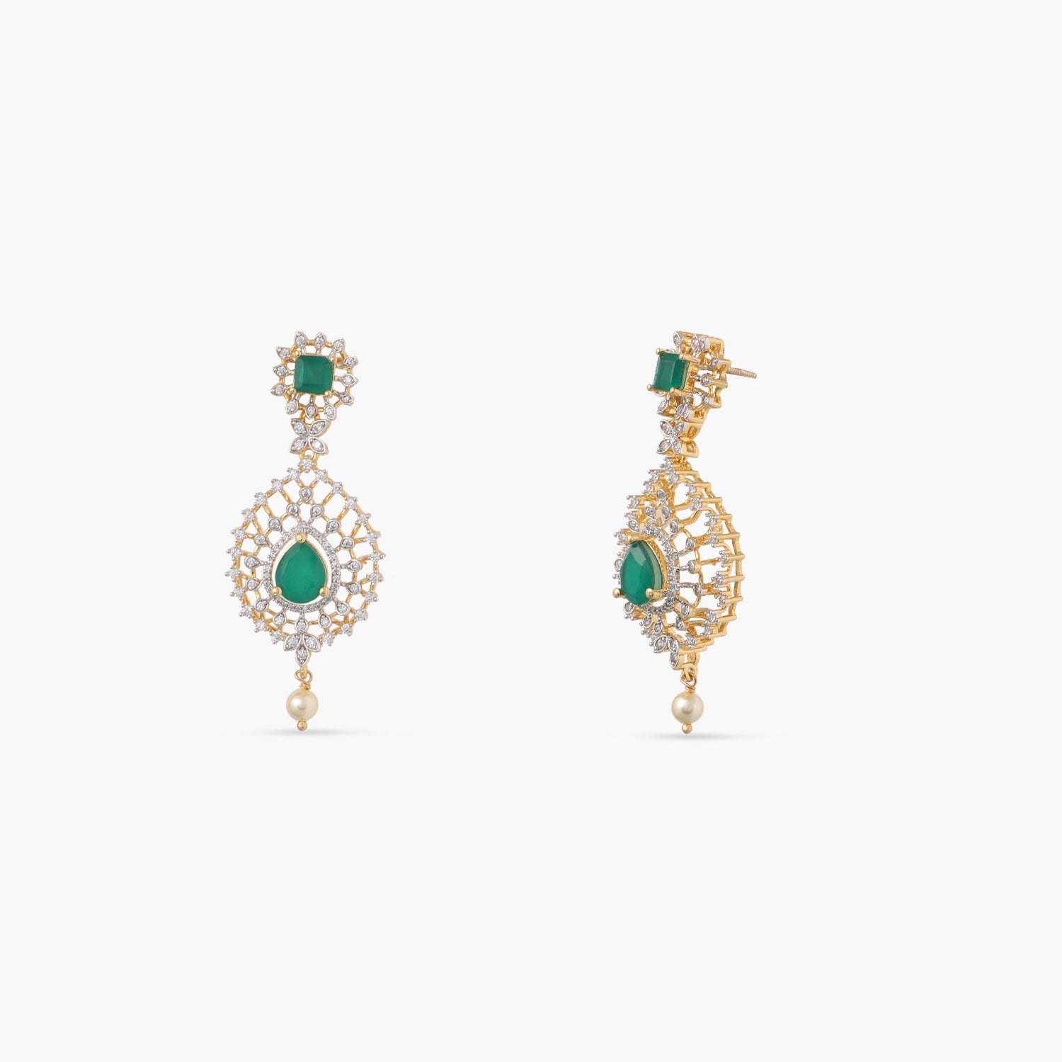 Shop Multi-Layer Brillance Silver CZ Necklace Set by Paksha