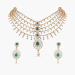 Necklaces Multi-Layer Brillance Silver CZ Necklace Set