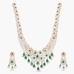 Necklaces Zircons Adorned Blossoms CZ Silver Necklace Set