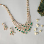 Necklaces Zircons Adorned Blossoms CZ Silver Necklace Set