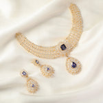 Necklaces Star Shine CZ Silver Necklace Set