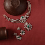 Necklaces Avery CZ Silver Necklace Set